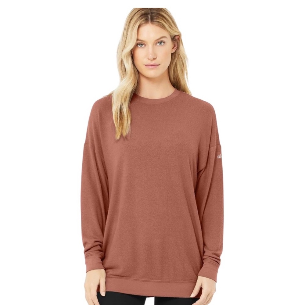 Alo Soho Pullover in Chestnut